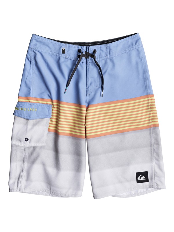 quiksilver, Boys 8 -16 Division 19" Boardshorts, SILVER LAKE BLUE (bjq6) 0 Boys 8 -16 Division 19" Boardshorts Blue EQBBS03248 Quiksilver