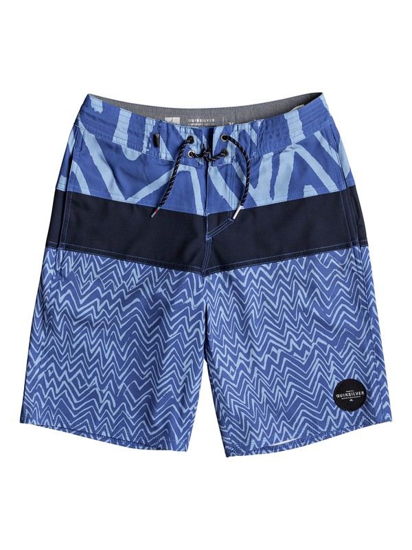 quiksilver, Boys 8 -16 Techtonics 18" Volley Boardshorts, DUSK BLUE (bhc6) 0 Boys 8 -16 Techtonics 18" Volley Boardshorts Blue EQBBS03250 Quiksilver