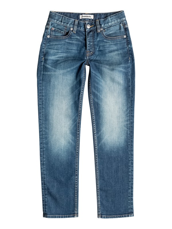 quiksilver, Revolver Medium Blue - Straight Fit Jeans, MEDIUM BLUE (bygw) 0 Revolver Medium Blue - Straight Fit Jeans EQBDP03074 Quiksilver