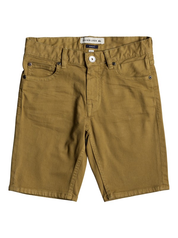 quiksilver, Distorsion Colors - Short en denim, WOOD THRUSH (cmf0) 0 Distorsion Colors - Short en denim Marron EQBDS03050 Quiksilver