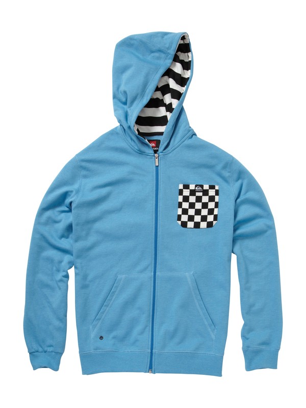 quiksilver, Boys 8-16 Solana Checks Hooded Sweatshirt, MEDITERRANEAN HEATHER (bmmh) 0 Boys 8-16 Solana Checks Hooded Sweatshirt EQBFT00023 Quiksilver