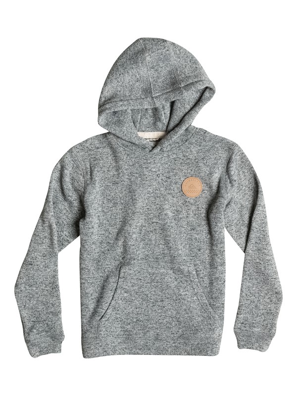 quiksilver, Keller Hood Youth, MEDIUM GREY HEATHER (kpwh) 0 Keller Hood Youth EQBFT03006 Quiksilver