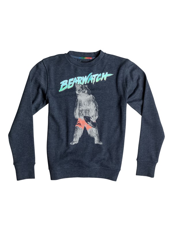 quiksilver, Crew Bear Watch - Sweatshirt, NAVY BLAZER HEATHER (byjh) 0 Crew Bear Watch - Sweatshirt EQBFT03187 Quiksilver