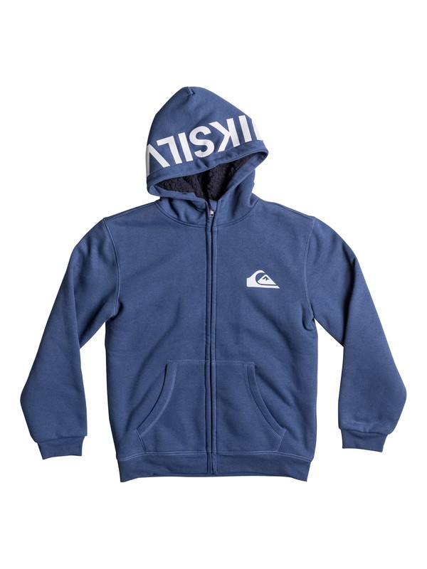 quiksilver, Best Wave Sherpa - Kapuzenpulli mit Reißverschluss, DARK DENIM (brq0) 0 Best Wave Sherpa - Kapuzenpulli mit Reißverschluss Blau EQBFT03226 Quiksilver
