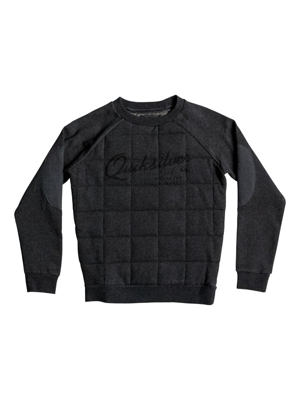 quiksilver, Happy Myth - Quilted Sweatshirt, DARK GREY HEATHER (ktfh) 0 Happy Myth - Quilted Sweatshirt EQBFT03229 Quiksilver
