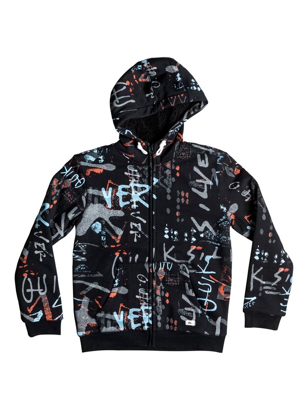 quiksilver, Meadowbrooks Sherpa - Kapuzenpulli mit Reißverschluss, TARMAC (kta0) 0 Meadowbrooks Sherpa - Kapuzenpulli mit Reißverschluss EQBFT03240 Quiksilver