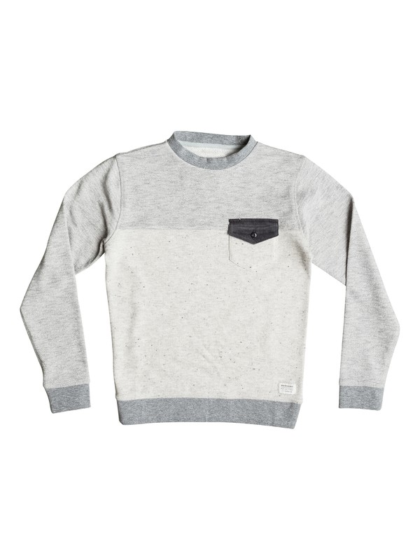 quiksilver, Gone Bad - Sweat, LIGHT GREY HEATHER (sgrh) 0 Gone Bad - Sweat Gris EQBFT03253 Quiksilver