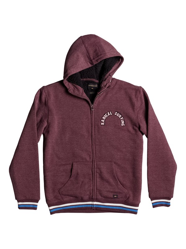 quiksilver, Radical Surfing Sherpa - Sweat à capuche zippé, PORT ROYALE (rsz0) 0 Radical Surfing Sherpa - Sweat à capuche zippé Rouge EQBFT03258 Quiksilver