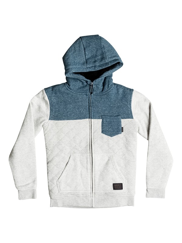 quiksilver, Best Trip - Quilted Zip-Up Hoodie, DARK DENIM (brq0) 0 Best Trip - Quilted Zip-Up Hoodie EQBFT03265 Quiksilver