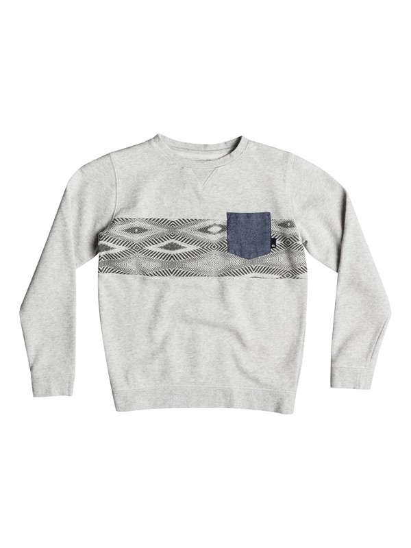 quiksilver, Strange Night - Sweatshirt, LIGHT GREY HEATHER (sgrh) 0 Strange Night - Sweatshirt Grau EQBFT03268 Quiksilver