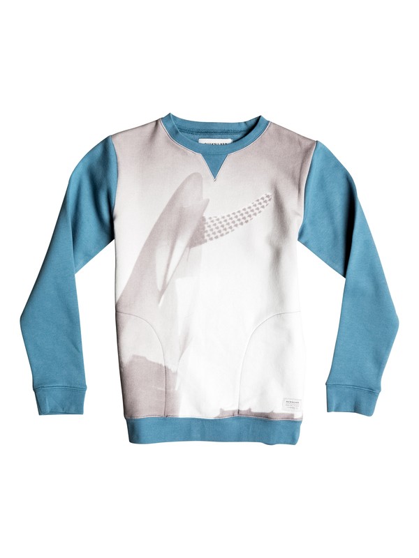 quiksilver, Photoprint - Sweatshirt, CAPTAINS BLUE (bme0) 0 Photoprint - Sweatshirt Blue EQBFT03287 Quiksilver