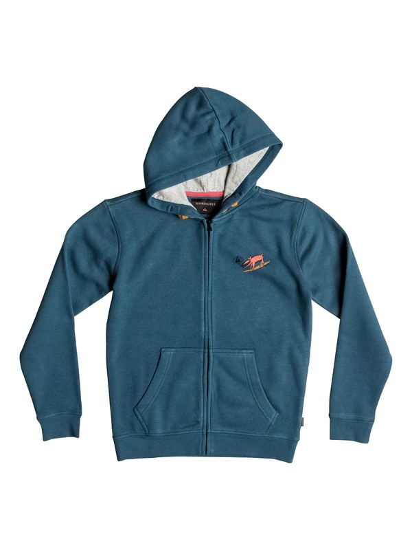 quiksilver, Dogy Surf - Zip-Up Hoodie, DARK DENIM (brq0) 0 Dogy Surf - Zip-Up Hoodie EQBFT03288 Quiksilver