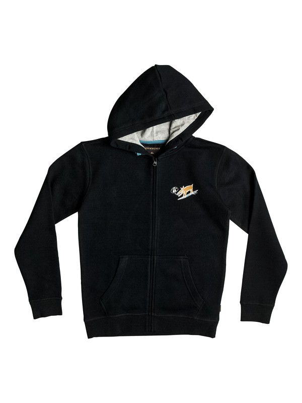 quiksilver, Dogy Surf - Sweat à capuche zippé, BLACK (kvj0) 0 Dogy Surf - Sweat à capuche zippé Noir EQBFT03288 Quiksilver