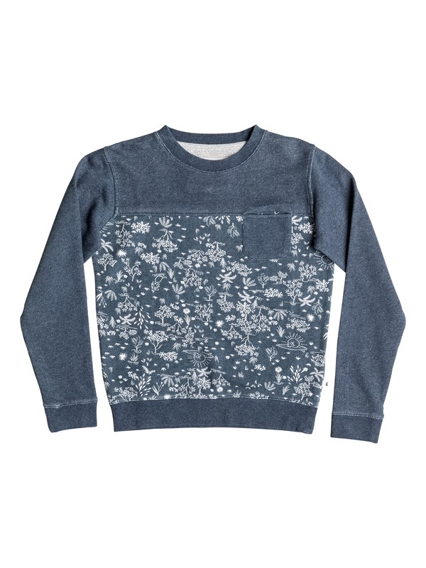 quiksilver, Cyclops - Felpa, NAVY BLAZER HEATHER (byjh) 0 Cyclops - Felpa EQBFT03340 Quiksilver