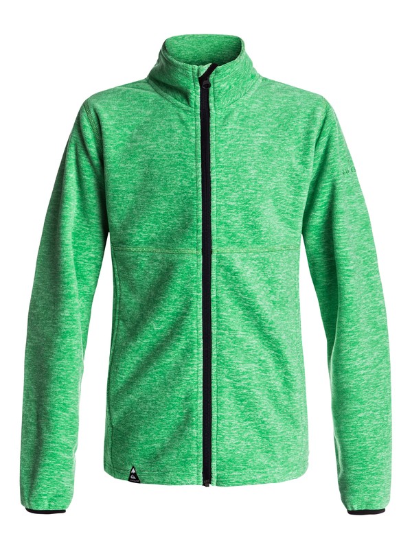 quiksilver, Флисовая толстовка на молнии Butter, KELLY GREEN (gnk0) 0 Флисовая толстовка на молнии Butter Зеленый EQBFT03367 Quiksilver