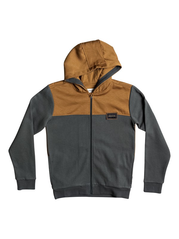 quiksilver, Thazi - Zip-Up Hoodie, URBAN GREY (krn0) 0 Thazi - Zip-Up Hoodie Black EQBFT03375 Quiksilver