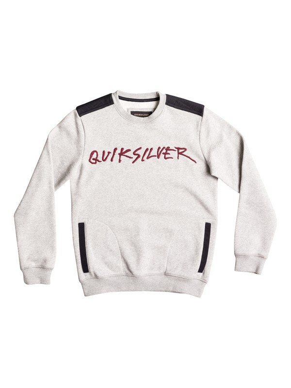 quiksilver, Hanzar - Sweatshirt, LIGHT GREY HEATHER (sgrh) 0 Hanzar - Sweatshirt Grey EQBFT03378 Quiksilver