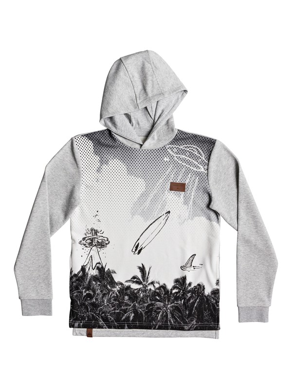 quiksilver, Tangav - Sudadera con Capucha, LIGHT GREY HEATHER (sjsh) 0 Tangav - Sudadera con Capucha Gris EQBFT03419 Quiksilver