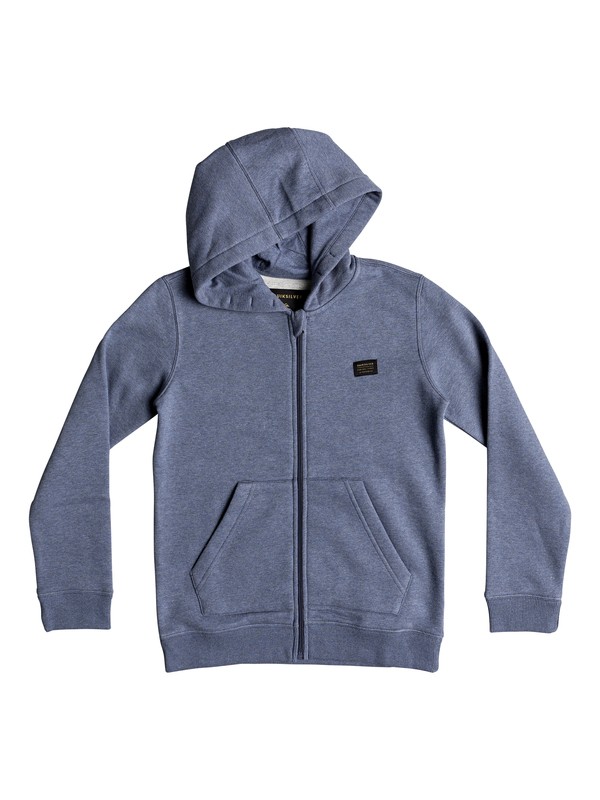 quiksilver, Summer 66 - Sweat à capuche zippé, VINTAGE INDIGO HEATHER (bylh) 0 Summer 66 - Sweat à capuche zippé Bleu EQBFT03449 Quiksilver