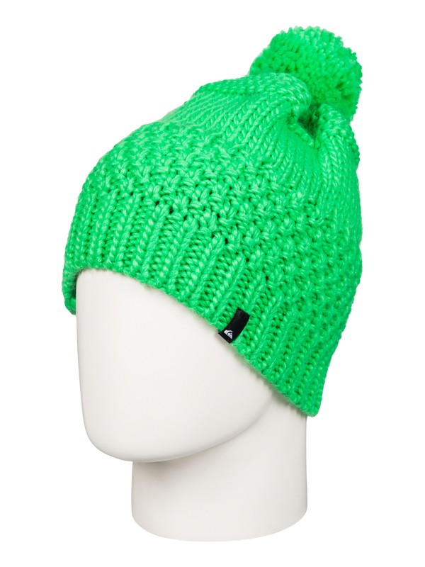quiksilver, Planter - Bonnet à pompon, ANDEAN TOUCAN (glq0) 0 Planter - Bonnet à pompon Vert EQBHA03012 Quiksilver