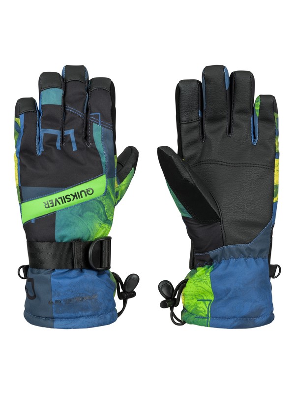 quiksilver, Boys 8-16 Mission Gloves, CHECK KASPER SNOW BLUE (bqz2) 0 Boys 8-16 Mission Gloves EQBHN03000 Quiksilver