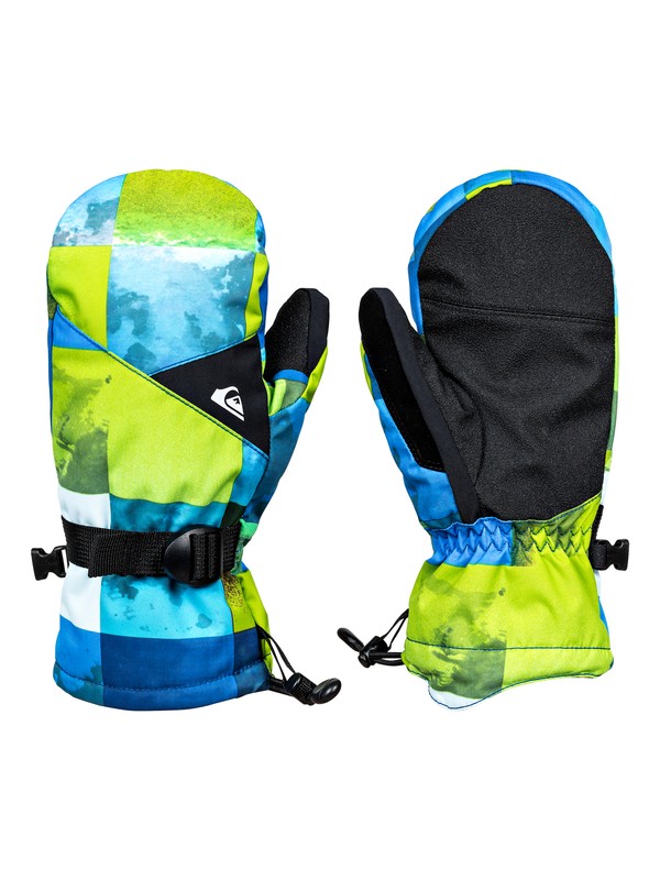 quiksilver, Mission - Gants de snowboard/ski, BLUE SULPHUR ICEY CHECK (ggp9) 0 Mission - Gants de snowboard/ski Vert EQBHN03013 Quiksilver