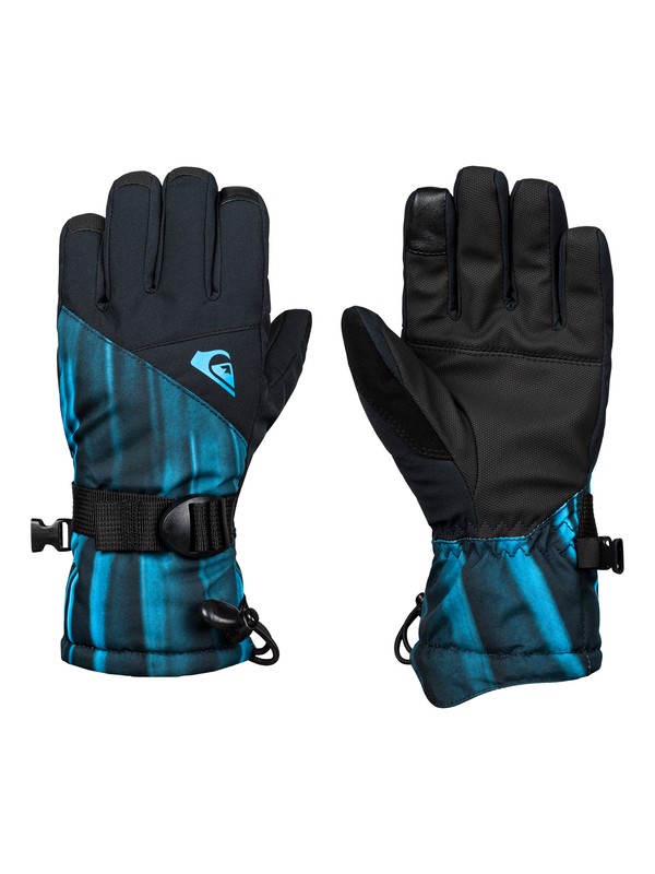 quiksilver, Mission - Ski/Snowboard Gloves, DAPHNE BLUE_STELLAR (bqc4) 0 Mission - Ski/Snowboard Gloves EQBHN03023 Quiksilver