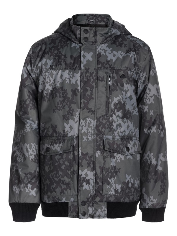 quiksilver, Corwall Print Youth, CAMO DARK CHARCOAL (kta6) 0 Corwall Print Youth EQBJK03007 Quiksilver
