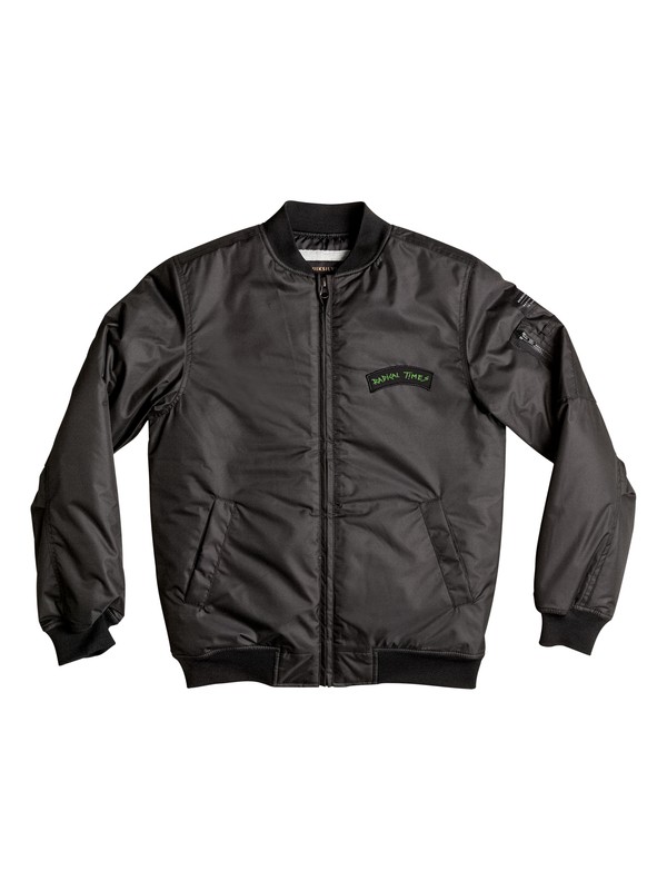 quiksilver, Complex Planet - Chaqueta bombardero, BLACK (kvj0) 0 Complex Planet - Chaqueta bombardero Negro EQBJK03068 Quiksilver