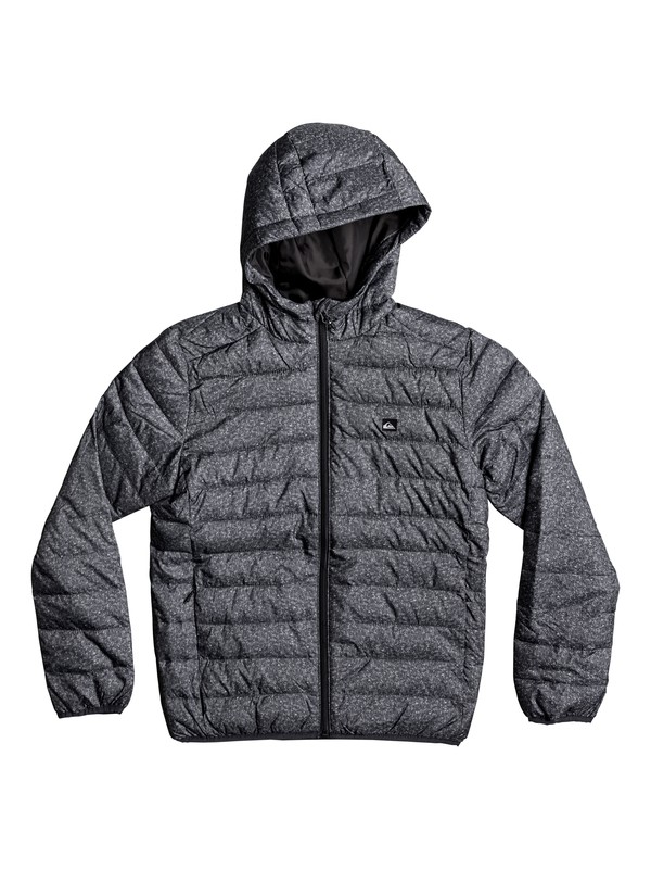 quiksilver, Scaly - Water-Repellent Insulated Jacket, DARK GREY HEATHER SCALY (kyh6) 0 Scaly - Water-Repellent Insulated Jacket Black EQBJK03124 Quiksilver