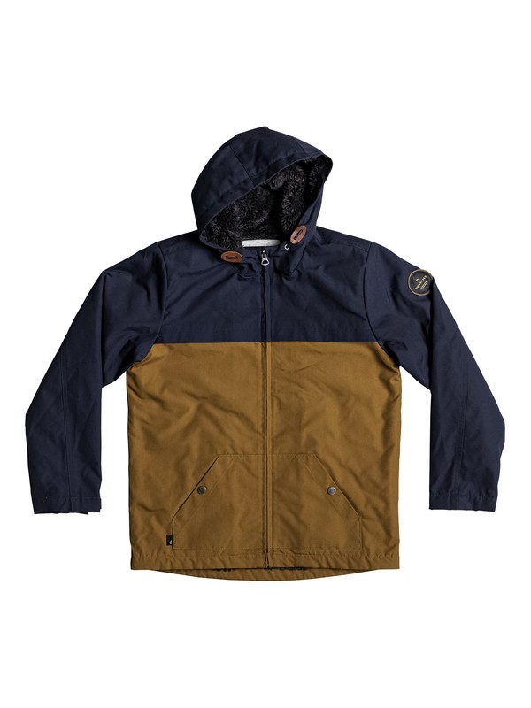 quiksilver, Wanna DWR - Water-Repellent Hooded Jacket, NAVY BLAZER (byj0) 0 Wanna DWR - Water-Repellent Hooded Jacket Blue EQBJK03136 Quiksilver