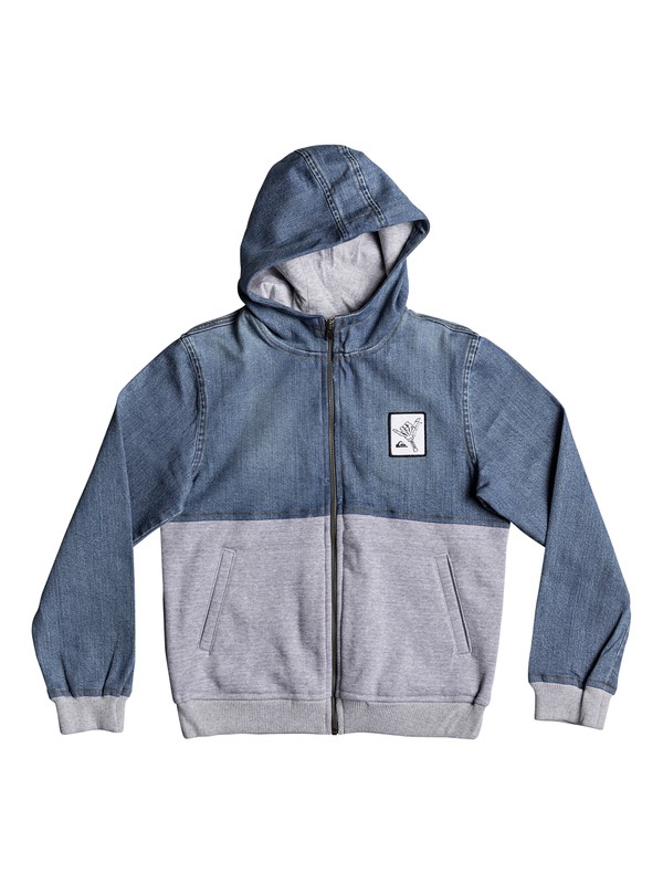 quiksilver, Parallex - Veste à capuche, MIDDLE SKY (bsww) 0 Parallex - Veste à capuche Bleu EQBJK03142 Quiksilver