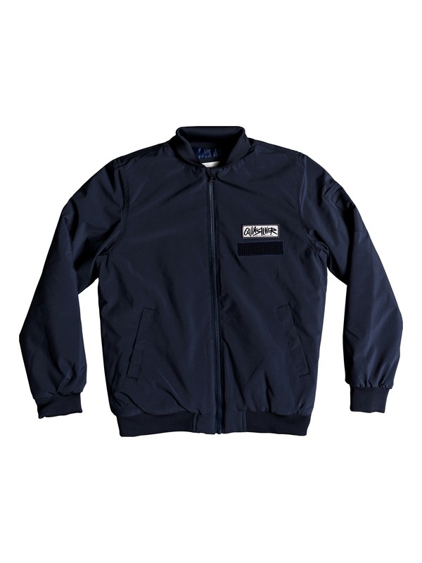 quiksilver, Mankai Sun - Water Resistant Bomber Jacket, BLUE NIGHTS (btk0) 0 Mankai Sun - Water Resistant Bomber Jacket Blue EQBJK03160 Quiksilver