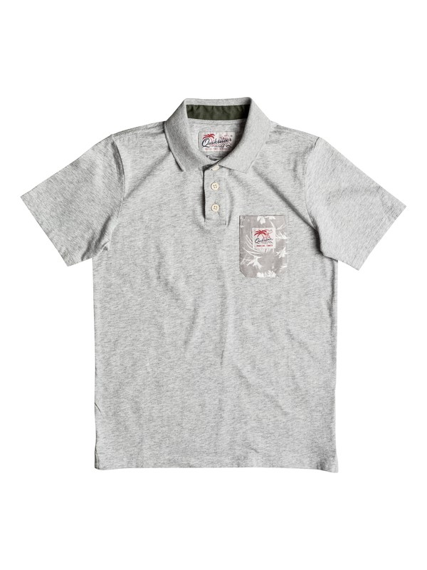 quiksilver, Last Jungle - Camiseta Tipo Polo, LIGHT GREY HEATHER (lgh) 0 Last Jungle - Camiseta Tipo Polo EQBKT03109 Quiksilver