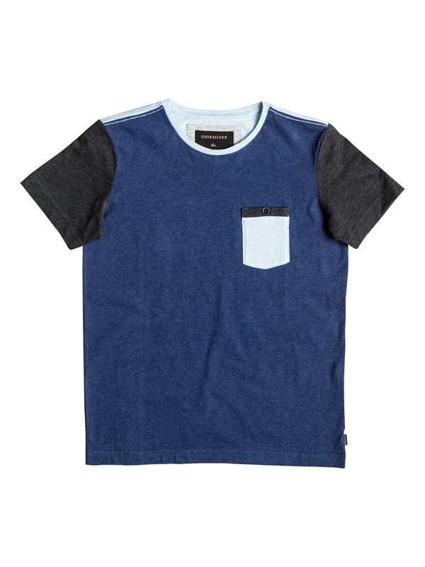 quiksilver, Baysic - Tee-Shirt à poche, ESTATE BLUE (bsw0) 0 Baysic - Tee-Shirt à poche Bleu EQBKT03120 Quiksilver
