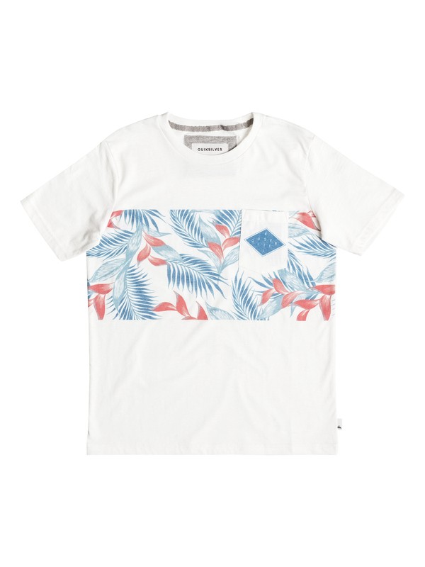 quiksilver, Faded Time - Tee-Shirt à poche, SNOW WHITE (wbk0) 0 Faded Time - Tee-Shirt à poche Blanc EQBKT03124 Quiksilver