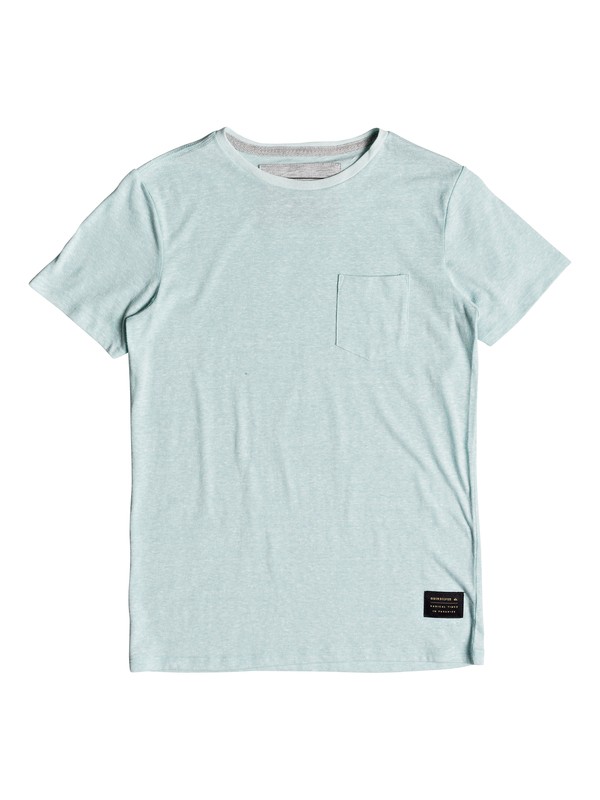 quiksilver, Makayoko - T Shirt col rond, EGGSHELL BLUE (bfd0) 0 Makayoko - T Shirt col rond Bleu EQBKT03168 Quiksilver