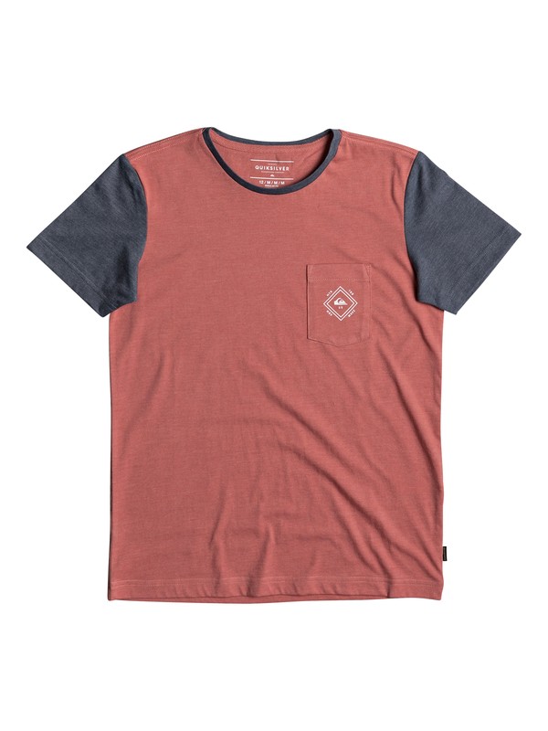 quiksilver, Baysic - T-Shirt, MINERAL RED (mmz0) 0 Baysic - T-Shirt Pink EQBKT03169 Quiksilver