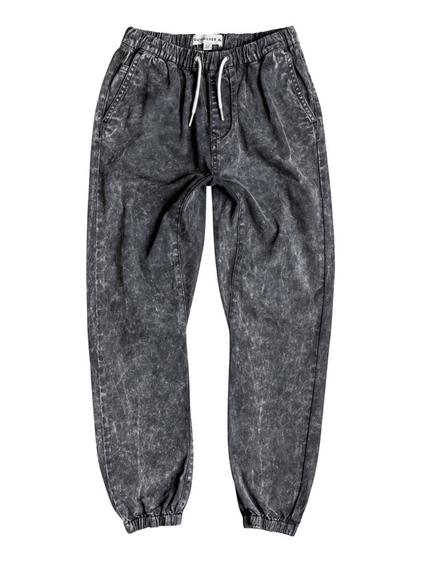 quiksilver, Outta My Way - Pantalon Molleton Effet Denim, TARMAC (kta0) 0 Outta My Way - Pantalon Molleton Effet Denim Noir EQBNP03046 Quiksilver
