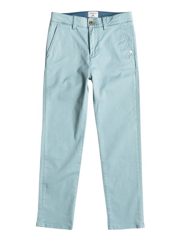 quiksilver, Krandy - Pantalon chino, STONE BLUE (bhy0) 0 Krandy - Pantalon chino Bleu EQBNP03054 Quiksilver