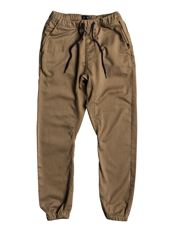 quiksilver, Fonic - Pantalon de jogging, RUBBER HEATHER (cpp0) 0 Fonic - Pantalon de jogging Marron EQBNP03060 Quiksilver