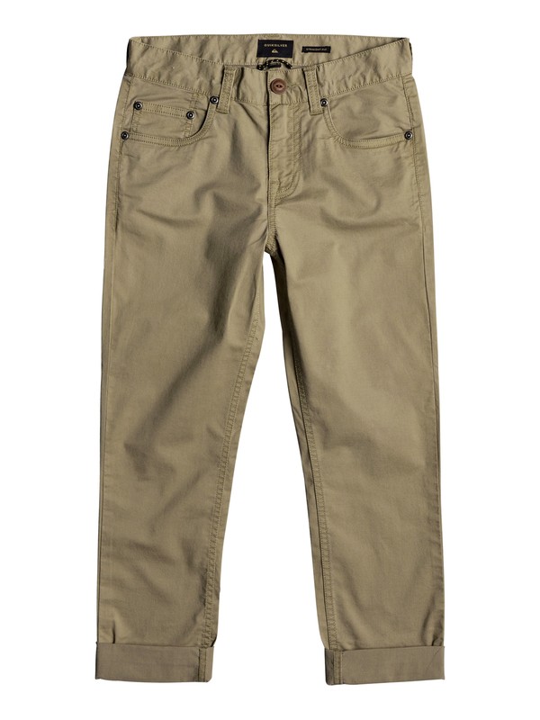 quiksilver, Midnight Ankle - Pantalones de Corte Recto, ELMWOOD (tmp0) 0 Midnight Ankle - Pantalones de Corte Recto Beige EQBNP03063 Quiksilver