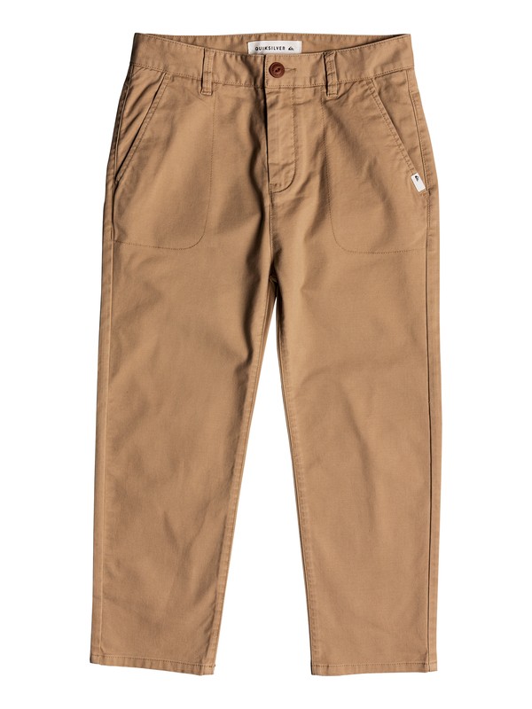 quiksilver, Omine - Ankle Length Trousers, PLAGE (ckk0) 0 Omine - Ankle Length Trousers Brown EQBNP03069 Quiksilver