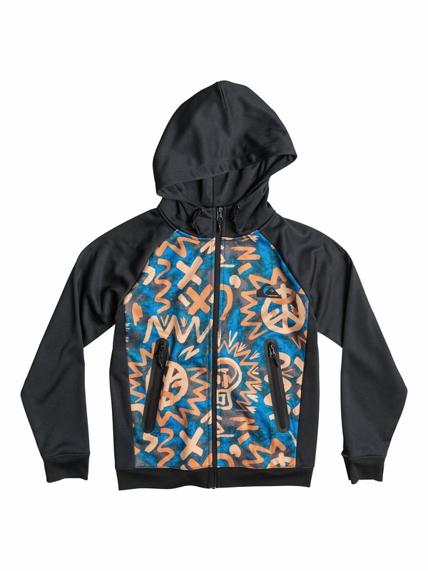 Active Allover EQBPF03004 0 Active Allover - Sweat à capuche zipé EQBPF03004 Quiksilver