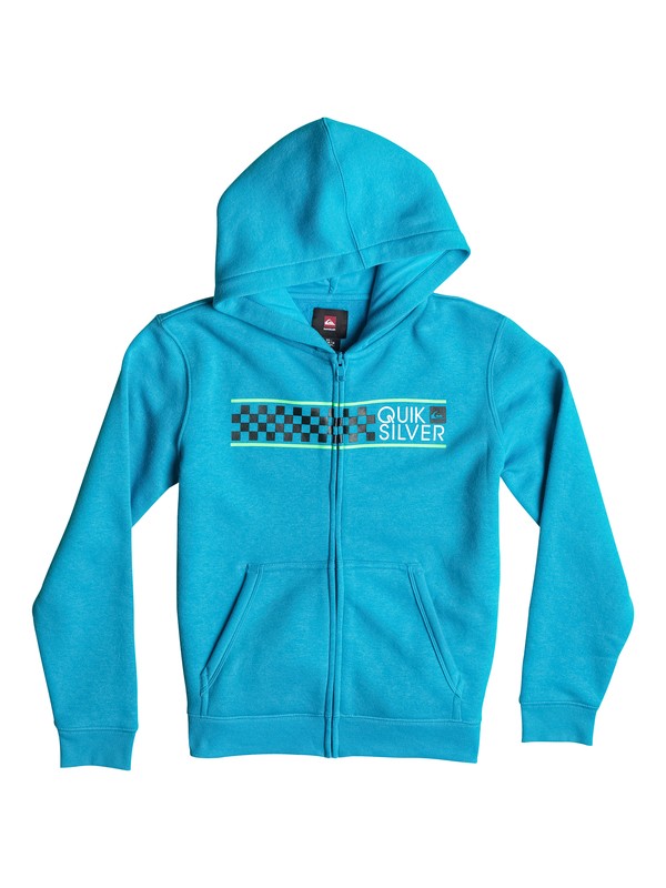 quiksilver, Hood Zip Good Youth H7, CASPIAN (bnb0) 0 Hood Zip Good Youth H7 EQBSF03024 Quiksilver