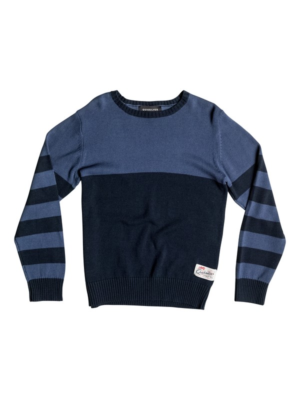 quiksilver, Wounded Pride - Sweat, DARK DENIM (brq0) 0 Wounded Pride - Sweat Bleu EQBSW03024 Quiksilver