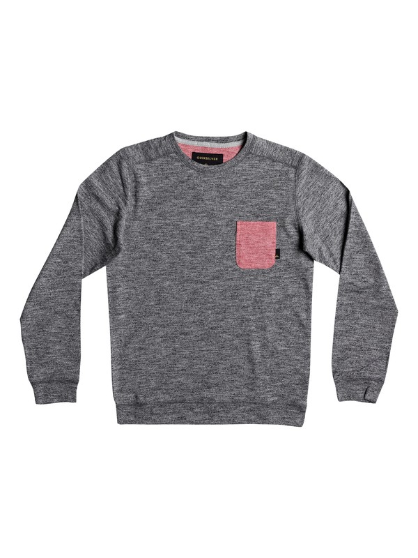 quiksilver, Lindow - Sweat à poche, DARK GREY HEATHER (ktfh) 0 Lindow - Sweat à poche Noir EQBSW03028 Quiksilver
