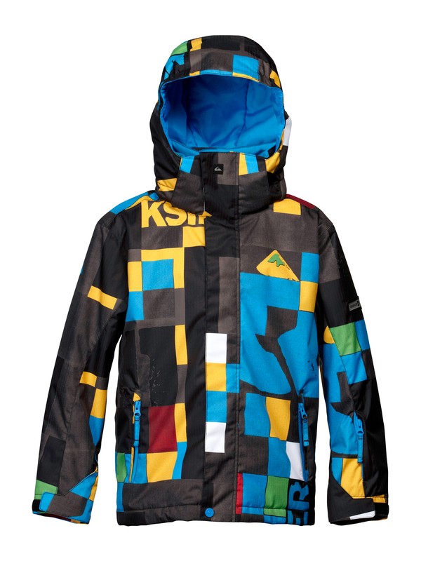 quiksilver, Mission 10K Youth Print Jacket, GURVEL (kvj2) 0 Mission 10K Youth Print Jacket EQBTJ00011 Quiksilver
