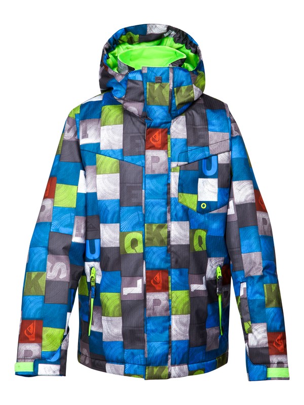 quiksilver, Mission Printed 10K Youth Jacket, HUFF BLUE (bnl1) 0 Mission Printed 10K Youth Jacket EQBTJ00024 Quiksilver