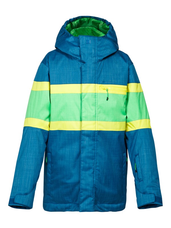 quiksilver, Fraction 10K Youth Jacket, MOROCCAN BLUE (bsg0) 0 Fraction 10K Youth Jacket EQBTJ00034 Quiksilver